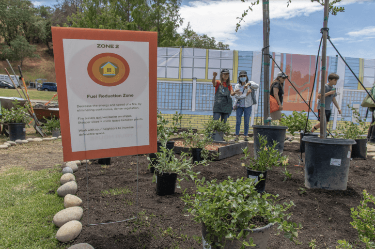 fire-smart landscaping demonstration