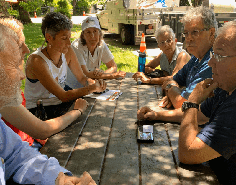 Firewise leaders around a table