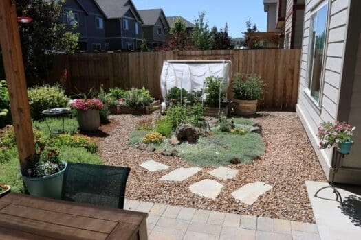 garden with gravel in zone 0