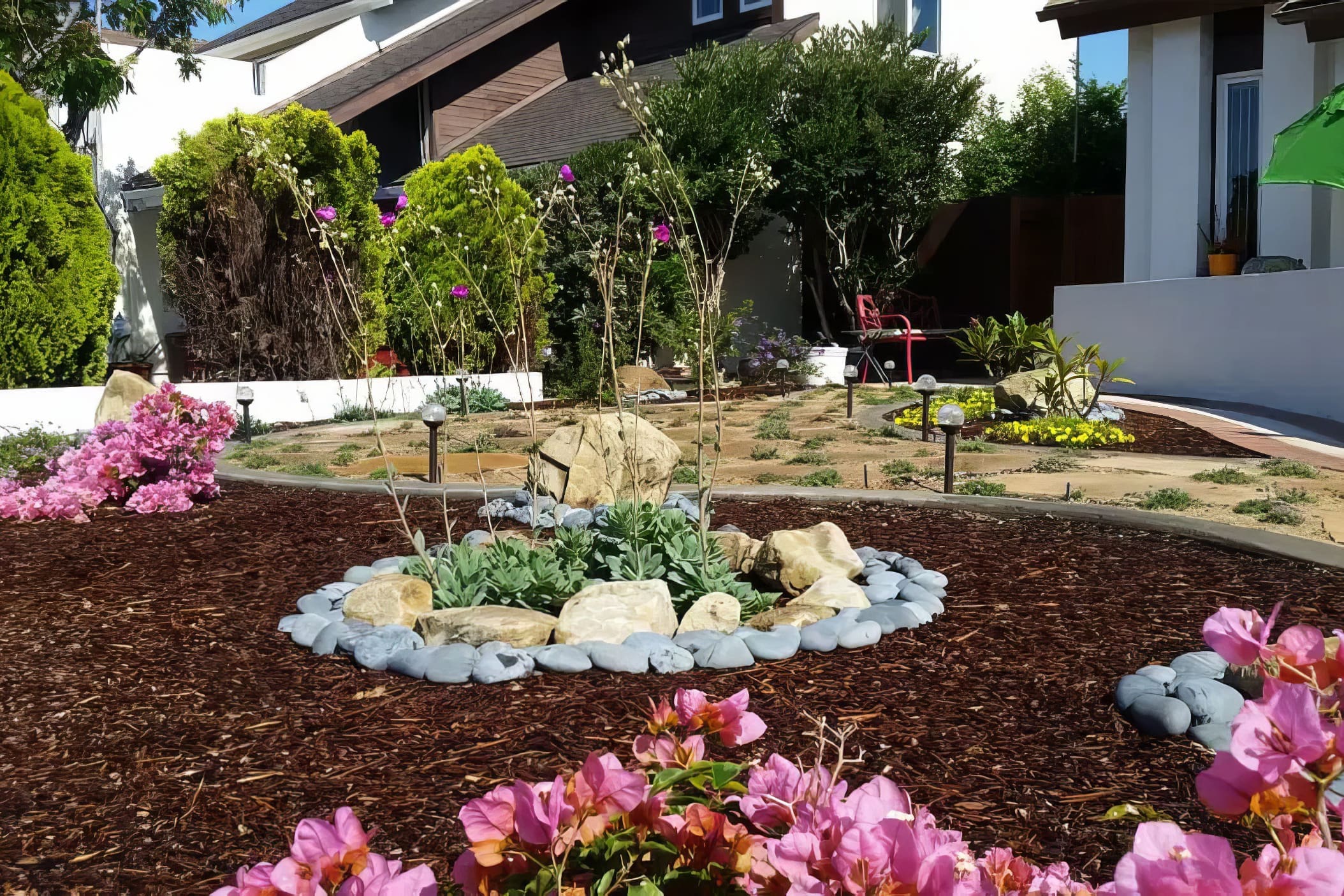 house with minimal vegetation