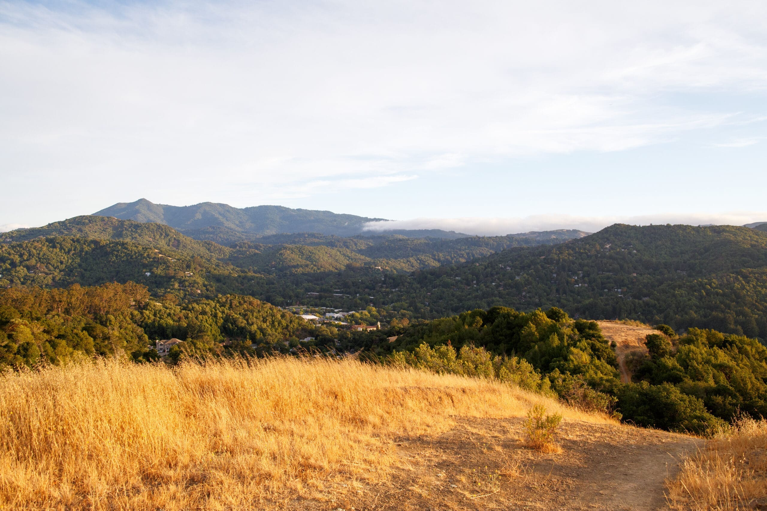 Looking,Down,On,The,Small,Town,Of,Fairfax,In,A